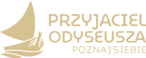 Logo Przyjaciel Odyseusza z hasłem „poznaj siebie”